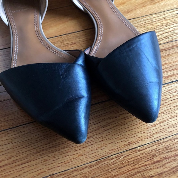 Tory Burch tan and black flats - Picture 3 of 10
